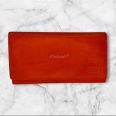 Red Pure Leather Hand Purse