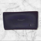 Blue Leather Hand Purse