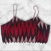 noodle strap ikat blouse multicolor sleeveless