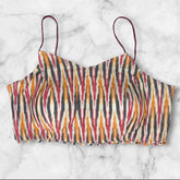 multicolour ikkat padded blouse