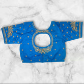 embroidery readymade blouse back design