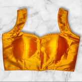 yellow silk blouse for women