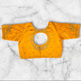 yellow embroidery blouse