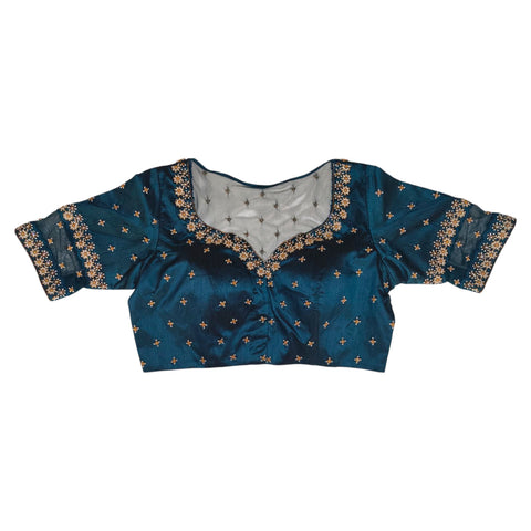 all body zardozi workpadded sabyasachi cut blouse front