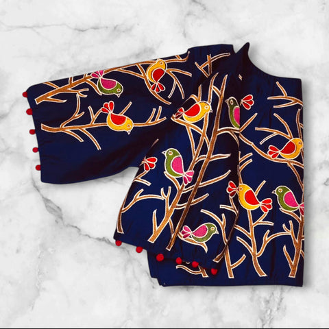 boat neck blouse ke design