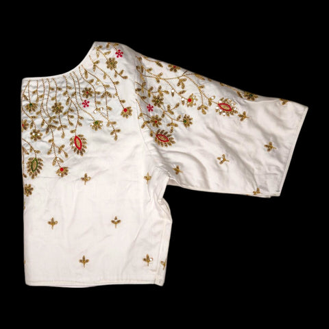 blouse back and hand design