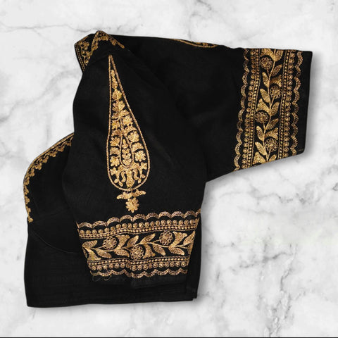 bichitra silk blouse hand design