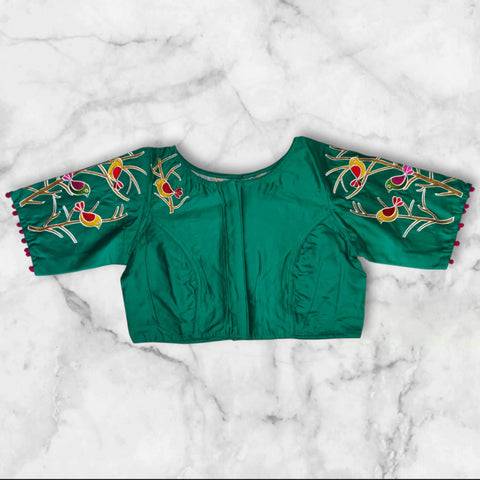 boat neck blouse lace design back
