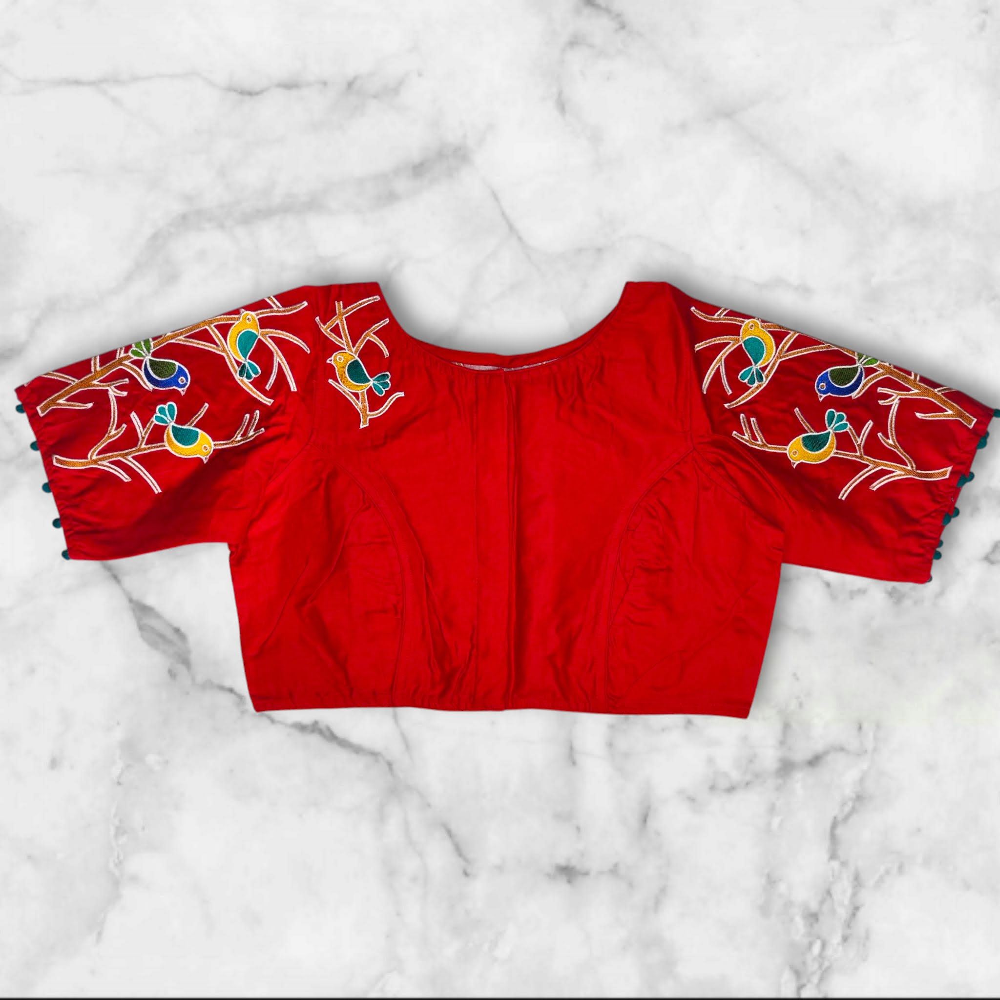boat neck blouse front design