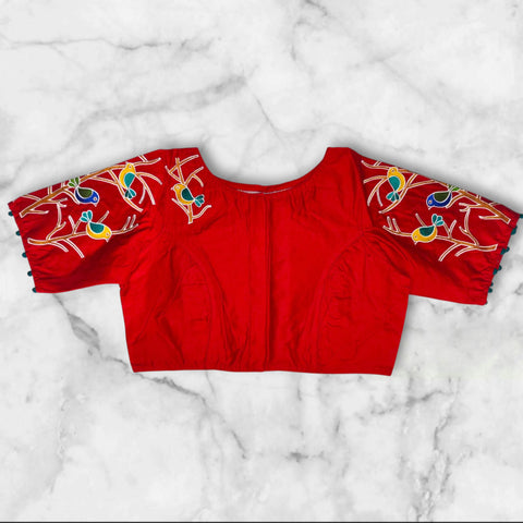 boat neck blouse front design